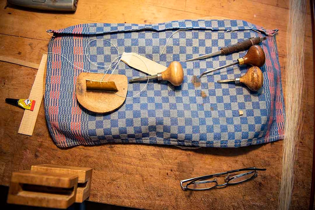 Foto Werkzeuge Geigenbau